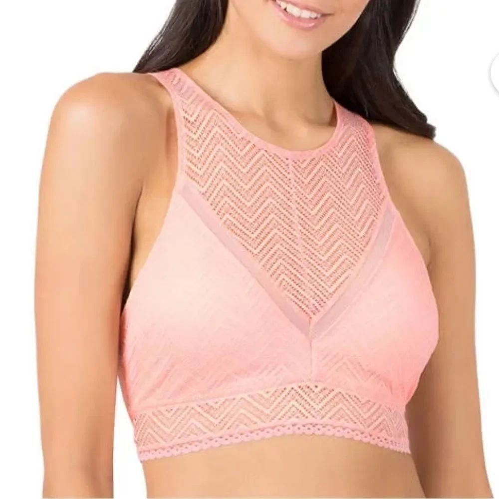 💜 No Boundaries
Juniors High Neck Bralette With Removable Pads M